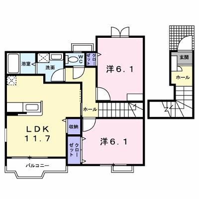 クレストール葛原 203【管理NO：1-012762201-02030】 ★家具家電は申し込み後に搬入します★の外観画像
