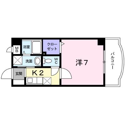 エルマーノ下到津 207【管理NO：1-011405201-02060】 ★家具家電は申し込み後に搬入します 2026年08月上旬入居可能の外観画像