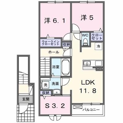 フィデール行橋Ｃ 203【管理NO：1-027670903-02030】 ★家具家電は申し込み後に搬入します★の外観画像