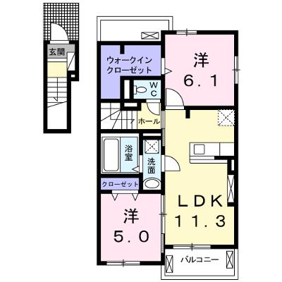 コスモス　Ａ 201【管理NO：1-024048701-02010】 ★家具家電は申し込み後に搬入しますの外観画像