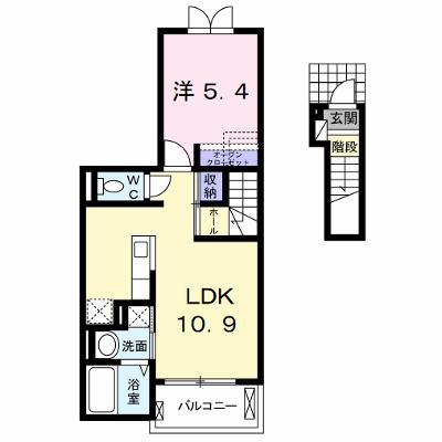 ハーモニーガーデン小文字Ⅰ 205【管理NO：1-021095801-02040】 ★家具家電は申し込み後に搬入しますの外観画像