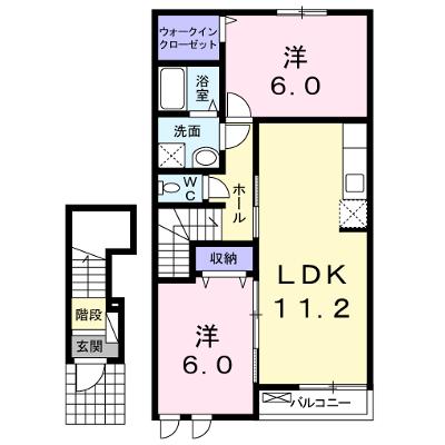 グランド　アルブル　Ⅱ 202【管理NO：1-019741202-02020】 ★家具家電は申し込み後に搬入します★ ★2026年09月下旬入居可能★の外観画像