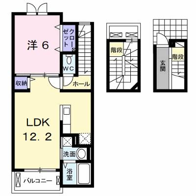 アンブラッセ　Ⅰ 302【管理NO：1-019486401-03020】 ★家具家電は申し込み後に搬入します 2026年07月下旬入居可能の外観画像