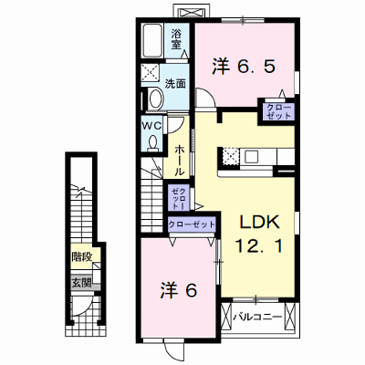 メリディオ葛原Ｃ 205【管理NO：1-014741603-02040】 ★家具家電は申し込み後に搬入します★の外観画像