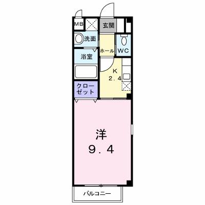 カレント上吉田ⅠＡ 201【管理NO：1-013663901-02010】 ★家具家電は申し込み後に搬入します★の外観画像