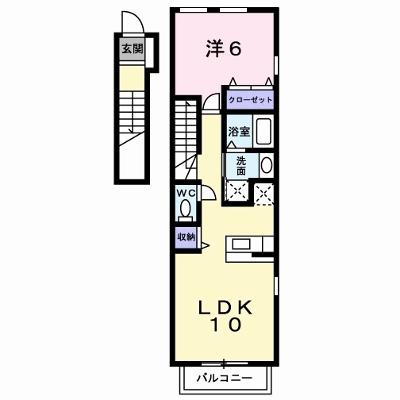 ジャン・アヴニールＡ 201【管理NO：1-012206101-02010】 ★家具家電は申し込み後に搬入します★の外観画像