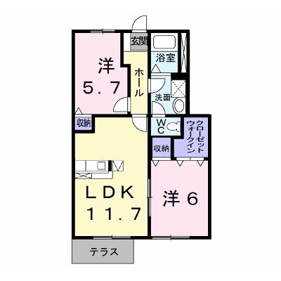 エスポワールハイム　Ｄ 102【管理NO：1-011672501-01020】 ★家具家電は申し込み後に搬入します★の外観画像