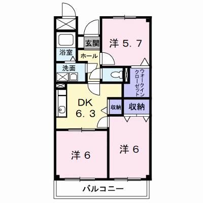 ハイツピュアティ 303【管理NO：1-007403301-03030】 ★家具家電は申し込み後に搬入しますの外観画像