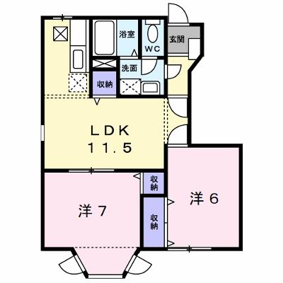 カーサ徳光Ｂ 103【管理NO：1-005716502-01030】 ★家具家電は申し込み後に搬入します★の外観画像