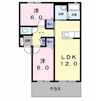 ヴィラ響　Ｂ 101【管理NO：1-099404201-01010】 ★家具家電は申し込み後に搬入します★の外観画像