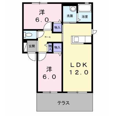 ヴィラ響　Ａ 102【管理NO：1-099404101-01020】 ★家具家電は申し込み後に搬入します★の外観画像