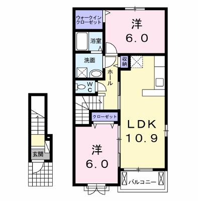 ブルックサイドレジデンスＡ 203【管理NO：1-021768701-02030】 ★家具家電は申し込み後に搬入します 2026年07月中旬入居可能の外観画像