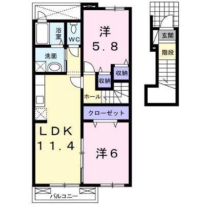 メゾン・コスモバーミィ 205【管理NO：1-015892801-02040】 ★家具家電は申し込み後に搬入します★の外観画像