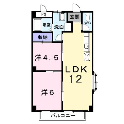 エルシャルマン 201【管理NO：1-005309201-02010】 ★家具家電は申し込み後に搬入します★の外観画像