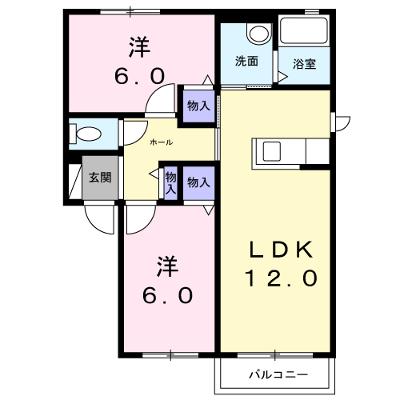 ヴィラ響　Ａ 202【管理NO：1-099404101-02020】 ★家具家電は申し込み後に搬入します★の外観画像