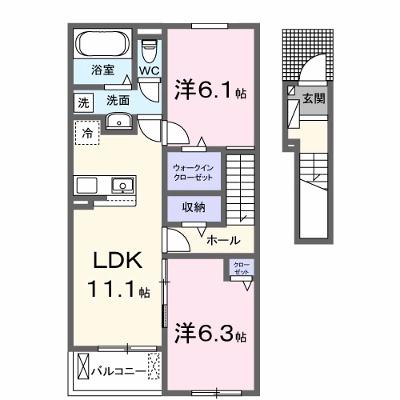 プリマベーラ 203【管理NO：1-028426601-02030】 ★家具家電は申し込み後に搬入します★の外観画像