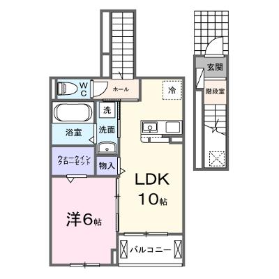 ロータス水巻２ 203【管理NO：1-028273702-02030】 ★家具家電は申し込み後に搬入します★ ★2026年08月下旬入居可能★の外観画像