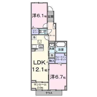 ロータス水巻１ 103【管理NO：1-028273701-01030】 ★家具家電は申し込み後に搬入します 2026年08月下旬入居可能の外観画像