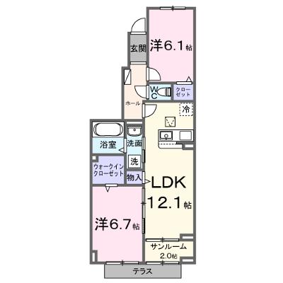 ロータス水巻１ 102【管理NO：1-028273701-01020】 ★家具家電は申し込み後に搬入します★ ★2026年08月下旬入居可能★の外観画像