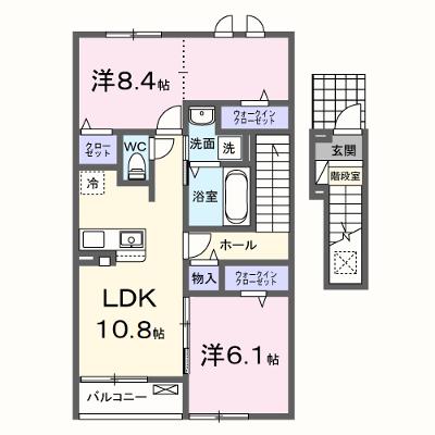 メゾンド・プチ・フルールⅩⅣ 204【管理NO：1-027673103-02040】 2026年07月下旬入居可能の外観画像