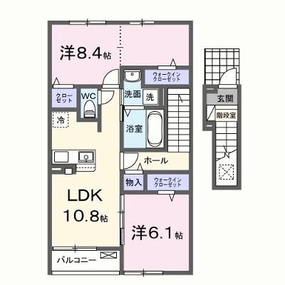 メゾンド・プチ・フルールⅩⅡ 204【管理NO：1-027673102-02040】 2026年07月下旬入居可能の外観画像