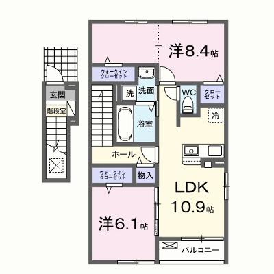 メゾンド・プチ・フルールⅩⅡ 201【管理NO：1-027673102-02010】 2026年07月下旬入居可能の外観画像