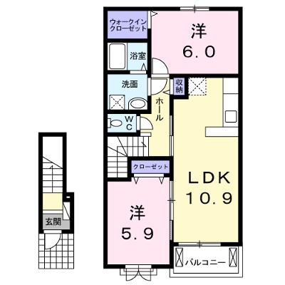 ピンズ感田Ⅲ 203【管理NO：1-021505601-02030】 ★家具家電は申し込み後に搬入します 2026年08月中旬入居可能の外観画像