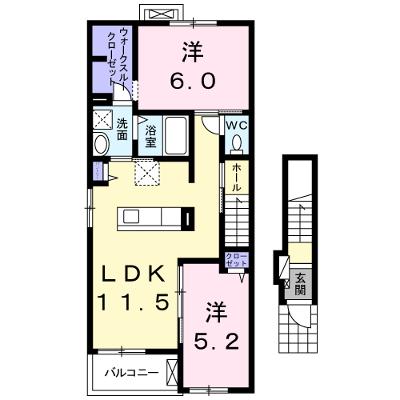 ハッピースマイルビラⅢ 201【管理NO：1-020657103-02010】 ★家具家電は申し込み後に搬入しますの外観画像