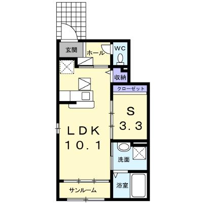 サンフィールド 102【管理NO：1-017729701-01020】 ★家具家電は申し込み後に搬入します★の外観画像