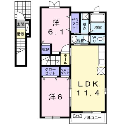 サン・ノーブⅡ木屋瀬 201【管理NO：1-016865702-02010】 ★家具家電は申し込み後に搬入します★の外観画像