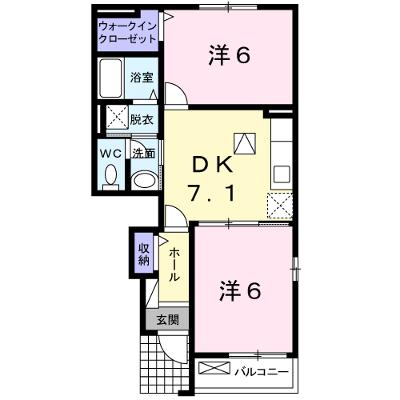 ファミーユ・Ｈ１ 105【管理NO：1-016643601-01040】 ★家具家電は申し込み後に搬入しますの外観画像