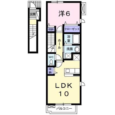 サン・フレイムＹＡＢＥⅡ　Ａ 201【管理NO：1-015508001-02010】の外観画像