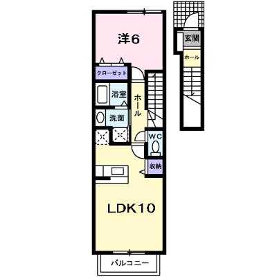 ランドコア木屋瀬 203【管理NO：1-014843501-02030】 ★家具家電は申し込み後に搬入します★の外観画像