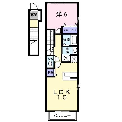 ランドコア木屋瀬 201【管理NO：1-014843501-02010】 ★家具家電は申し込み後に搬入しますの外観画像