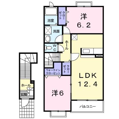 メゾン・アヴェニール・Ｍ 205【管理NO：1-014442201-02040】 ★家具家電は申し込み後に搬入します★の外観画像