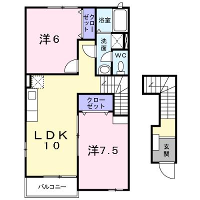 セイバリープレイスＣ 201【管理NO：1-014345503-02010】 ★家具家電は申し込み後に搬入しますの外観画像