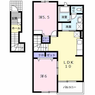 メゾン　ド　シャテーヌ　Ⅲ 202【管理NO：1-013941101-02020】 ★家具家電は申し込み後に搬入します 2026年07月中旬入居可能の外観画像
