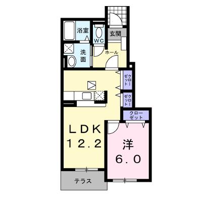 リヴィエール光 102【管理NO：1-013273001-01020】 ★家具家電は申し込み後に搬入しますの外観画像