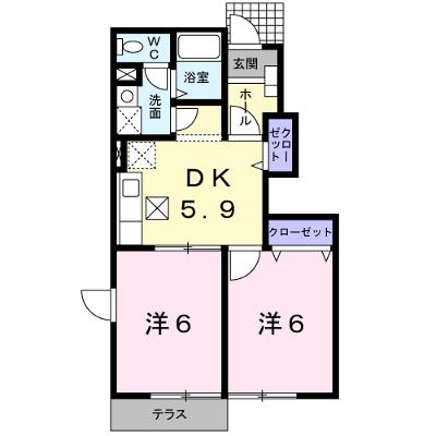 エヴァーグリーンＦ 103【管理NO：1-011706002-01030】 ★家具家電は申し込み後に搬入します★ ★2026年10月下旬入居可能★の外観画像