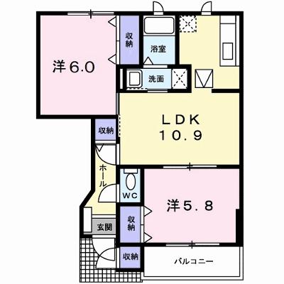 ヴァン・ティ・アン中の原Ｃ 101【管理NO：1-010975401-01010】 ★家具家電は申し込み後に搬入します★の外観画像