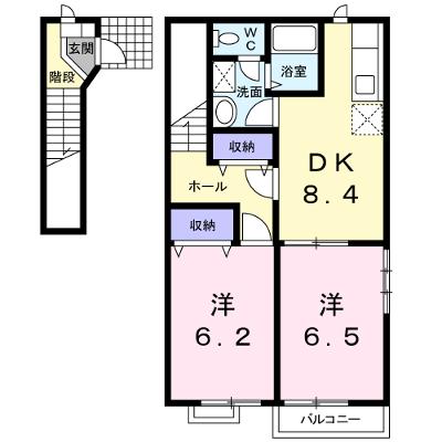 スカイヒルズＢ 201【管理NO：1-009414502-02010】 ★家具家電は申し込み後に搬入しますの外観画像