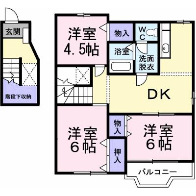エスポワール茶屋ノ原 202【管理NO：1-007683701-02020】 ★家具家電は申し込み後に搬入します★の外観画像