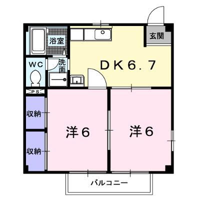 サンハイツ梶山Ｂ 201【管理NO：1-006168002-02010】 ★家具家電は申し込み後に搬入します★の外観画像