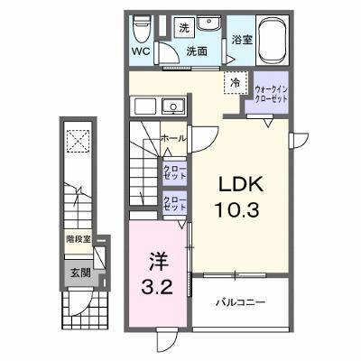 ボン　シャオンスⅡ 204【管理NO：1-027749302-02040】 ★家具家電は申し込み後に搬入します 2026年08月中旬入居可能の外観画像
