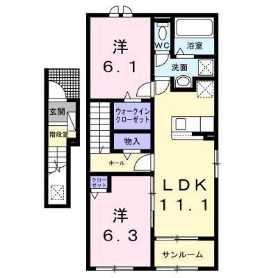 パークサイド 201【管理NO：1-028377801-02010】 ★家具家電は申し込み後に搬入しますの外観画像