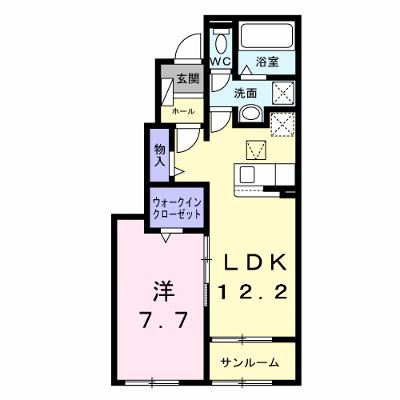 パークサイド 102【管理NO：1-028377801-01020】 ★家具家電は申し込み後に搬入しますの外観画像