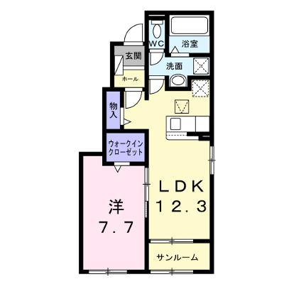 パークサイド 101【管理NO：1-028377801-01010】 ★家具家電は申し込み後に搬入しますの外観画像