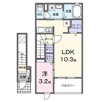 フローラ１６ 203【管理NO：1-028221001-02030】 ★家具家電は申し込み後に搬入しますの外観画像