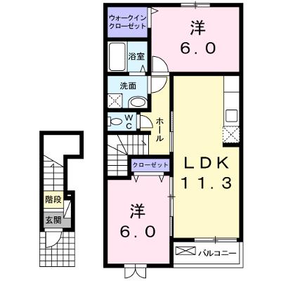 プリズム　ウィンド 203【管理NO：1-016472701-02030】 ★家具家電は申し込み後に搬入します★の外観画像
