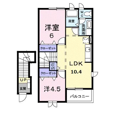 シャレットⅠ 203【管理NO：1-011556901-02030】 ★家具家電は申し込み後に搬入します★の外観画像